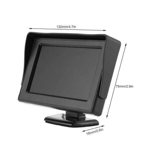 Rear View Backup Camera for Car Mirror Display Black 1 Piece 1