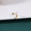 Pink Heart Stud Earrings Gold Tone 1 Pair 4
