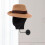 Wall Mount Mannequin Head Display Rack Black Flannel 7