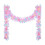 Pink LED Rattan Christmas Lights 500 cm 2