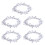 Star Tree Decorations Rattan Silver 5 Pieces 6