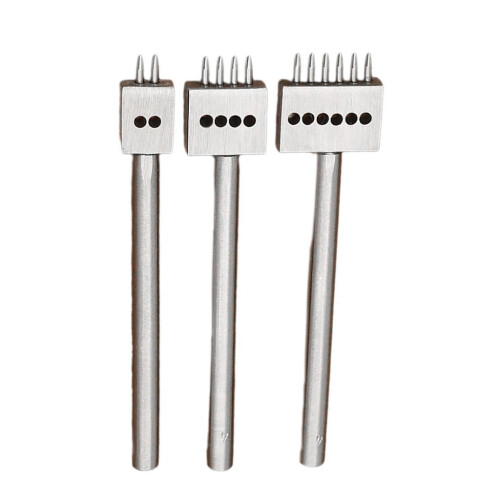 Leather Prong Punching Tool Set 3 pcs 2/4/6-hole 1
