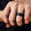Silicone Wedding Ring Flexible Sport Band Light Grey 10mm 3