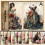 Handmade Retro Craft Paper Set 10 Sheets 8