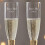 Gold Hammered Engraved Champagne Flutes 5 oz 2