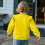 Girls Yellow Pullover Hoodie Long Sleeve Ruffle Sweatshirt 5