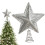 Star Christmas Tree Topper 8 Inch Red Silver Gold 1