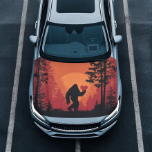 Car Hood Cover Universal Stretch Sunset Savage Print