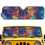 Foldable Windshield Sun Shade Galaxy Wolf Print for Jeep 1