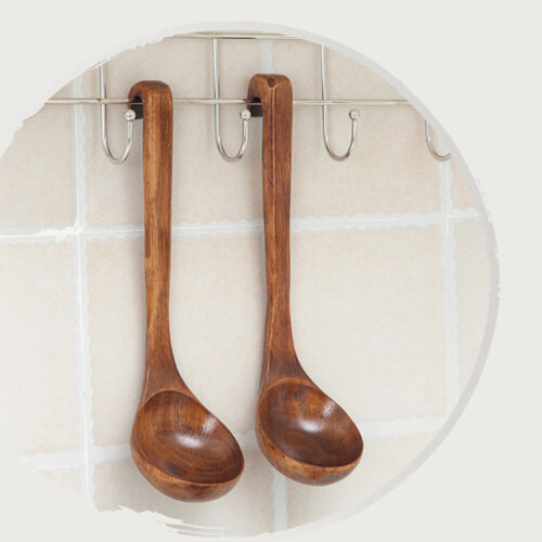 Serving Table Spoon Brown 1 Pack 11 x 3 Inches 1