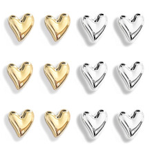 Refrigerator Magnets Pink Love Heart Set 12 pcs