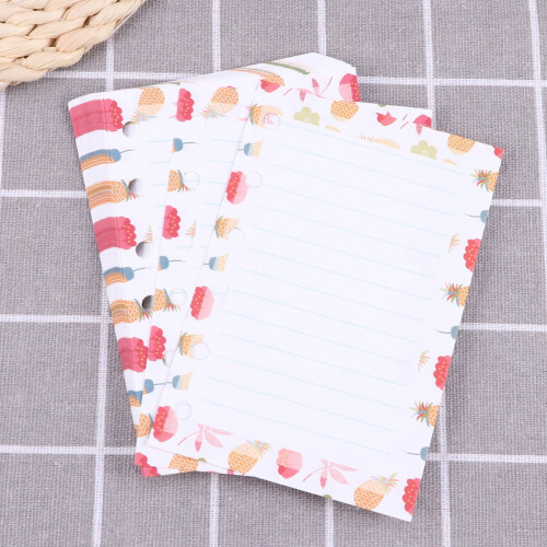 Colorful A7 6-Hole Cartoon Paper Refills 40 Sheets 2