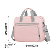 3-Inch 3-Ring Zipper Binder with Shoulder Strap 700 Sheets