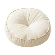 DAMAI Round Floor Pillow Memory Foam 17x17 Beige
