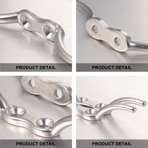 Watercraft Cleat Silver 2 Pieces 1