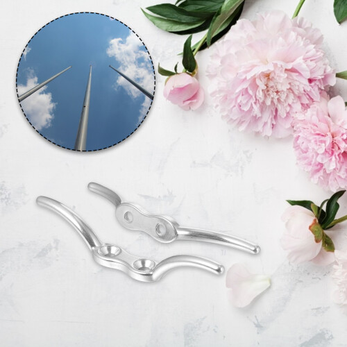 Watercraft Cleat Silver 2 Pieces 2