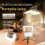 DAMAI LED Camping Light 1000lm Rechargeable Dimmable 6