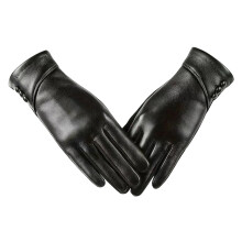Xinwanna Winter Cycling Gloves Black Plush-lined