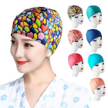 Swim Hat Nylon Waterproof Soft Elastic Full Fit