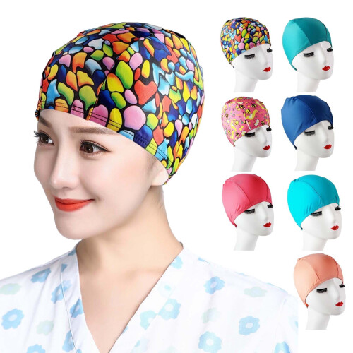 Swim Hat Nylon Waterproof Soft Elastic Full Fit
