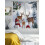 Christmas Sheer Curtains Red Snowman Deer Pine Tree Design 3