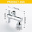 Shower Arm Extension Adapter with 360 Rotation, 1/2 Inch 5