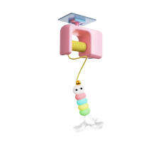 Interactive Hanging Retractable Cat Toy with Feather