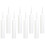 White Plastic Caulk Tubes 8 pcs Refillable Washable 1