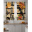 Sheer Curtains Beige African Giraffe Elephant Silhouette 4