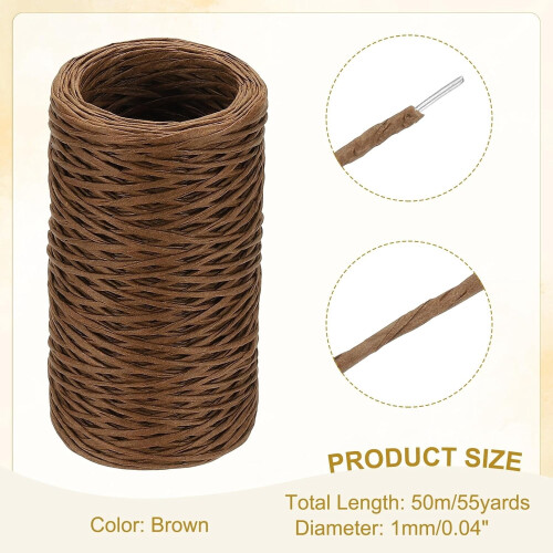 Floral Vine Bind Wire Brown 164 FT 2