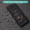 Black Magnetic Floor Vent Covers Plastic Rectangle 4PCS 5