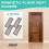 Black Magnetic Floor Vent Covers Plastic Rectangle 4PCS 6