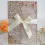 Glitter Hollow Wedding Invitation Cards with Envelopes and 8