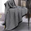 Knitted Cotton Herringbone Throw Blanket 59x79 inches 1