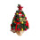 Mini Artificial Christmas Tree with LED Lights 17.72 in Red 1