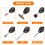 1/4 Inch Hex Shank Keyless Drill Chuck Bit Set Silver Black 5