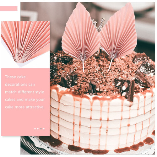 Cupcake Decorations Plastic Palm Leaves 16 pcs 1
