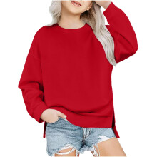 Women's Casual Long Sleeve Crewneck Sweatshirt Loose Fit