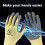 Insulating Gloves 400V Rubber Electrician Work Gloves 1 Pair 2