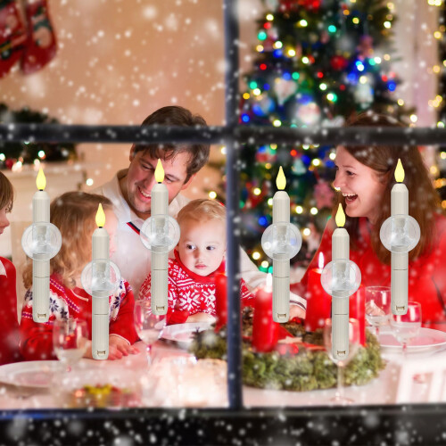 Christmas Window Candles LED Battery 12-Pack 1