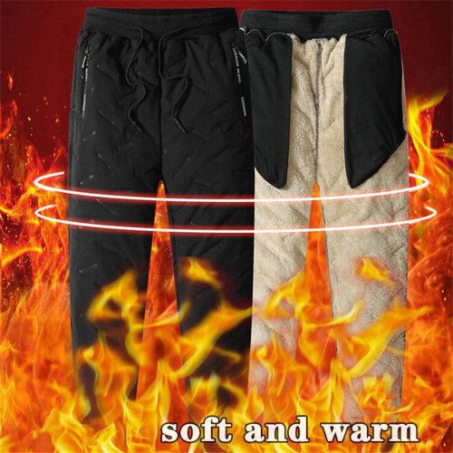 Waterproof Fleece-Lined Winter Pants Unisex 2