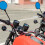 Motorcycle Tank Pad Kit with Metal Dash Panel Insert for 4