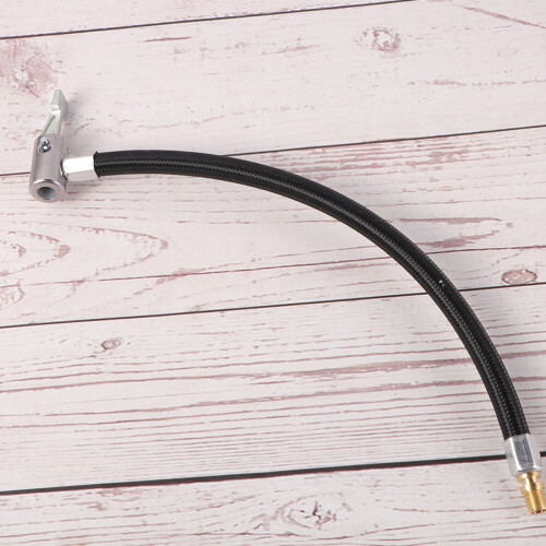 Air Hose Adapter Locking Chuck Valve Black 2