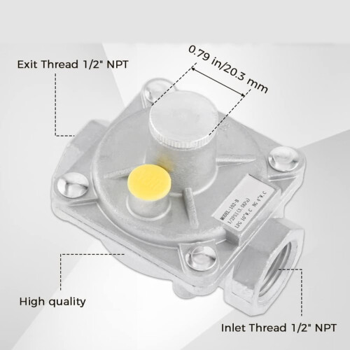 Tizuqe LPG Control Valve Home Safety Pressure Regulator for 2