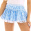 Women's Plus Size Gingham Plaid Mini Shorts 70cm 1