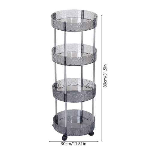 4-Tier Rolling Storage Rack for Kitchen Bathroom Living Room 2