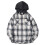Men's Lightweight Puffer Jacket Solid Color Plaid Hooded UK 1