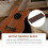 Guitar Bass Blank Saddle Ebony Wood 2 pcs 7