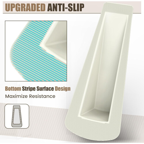 Rubber Door Stopper Heavy-Duty 5-Pack White 1