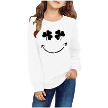 Kids Pullover Sweatshirt Long Sleeve Crew Neck Graphic